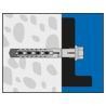 Cheville rallongée nylon 10x80 UPAT URD - Lot de 50