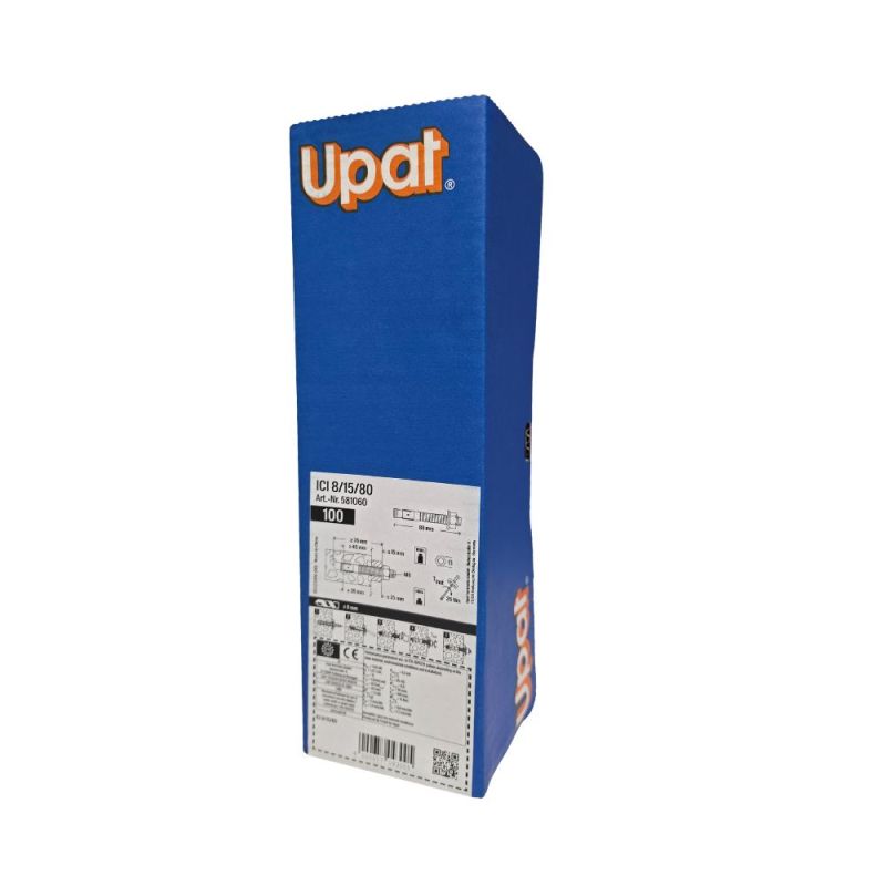 Goujon d'ancrage M8x80 UPAT ICI zingué - Lot de 100
