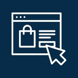 pictogramme achat en ligne